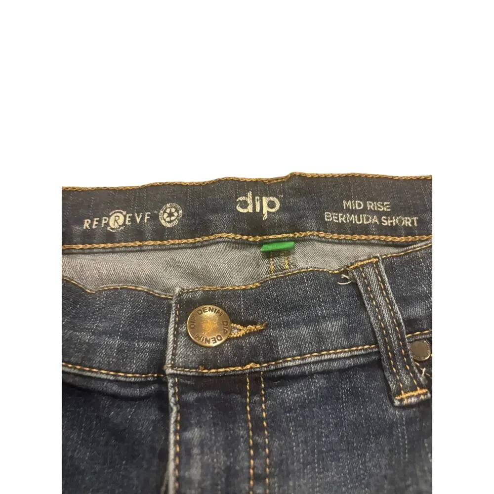 Dip mid-rise cuffed Women's Denim Shorts Size 16